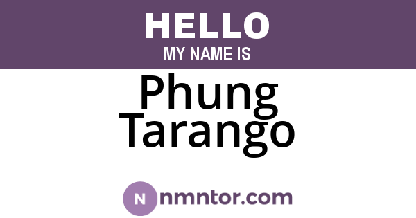 Phung Tarango