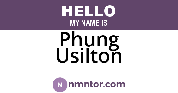 Phung Usilton