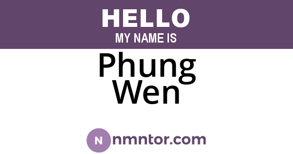 Phung Wen
