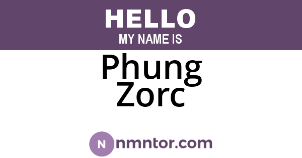 Phung Zorc