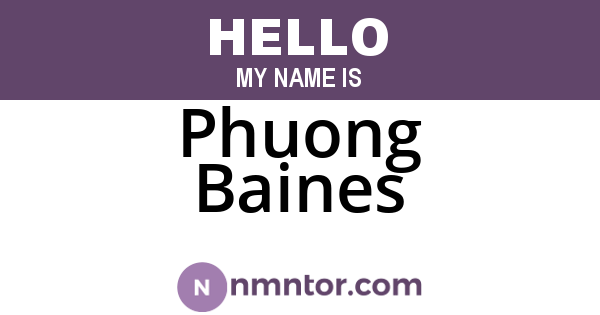 Phuong Baines