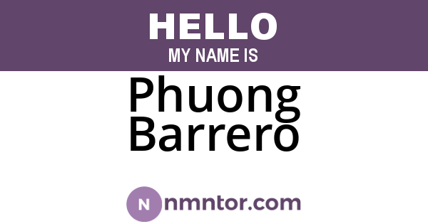Phuong Barrero