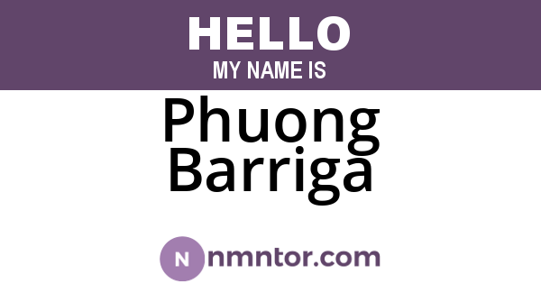 Phuong Barriga