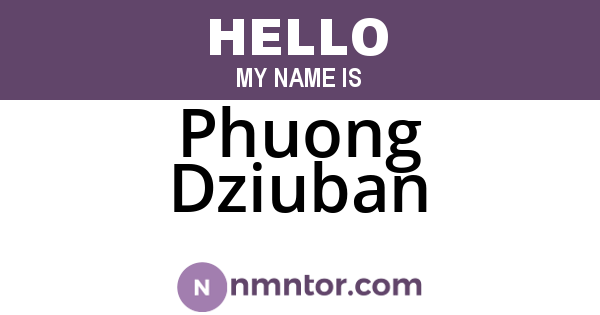Phuong Dziuban