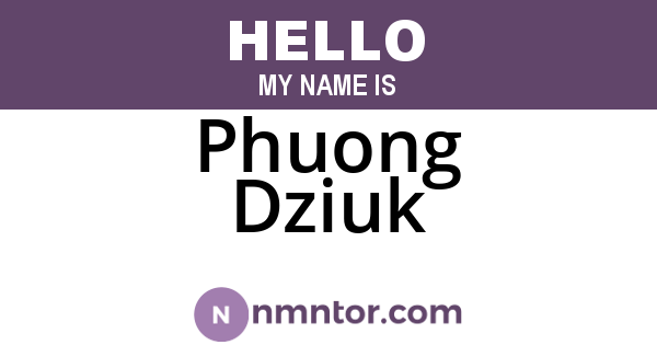 Phuong Dziuk