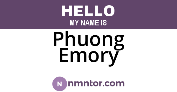 Phuong Emory