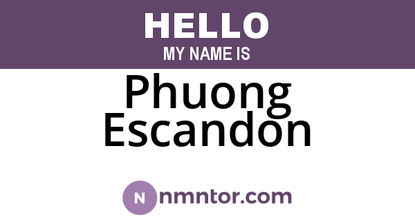 Phuong Escandon