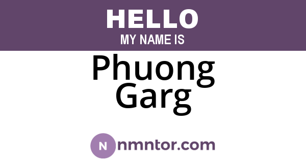 Phuong Garg