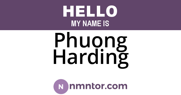 Phuong Harding