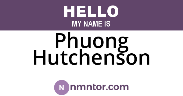 Phuong Hutchenson
