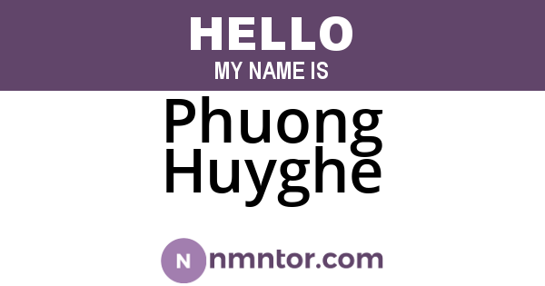 Phuong Huyghe