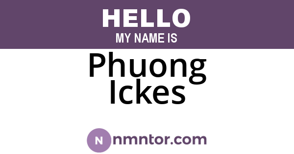 Phuong Ickes