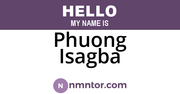 Phuong Isagba