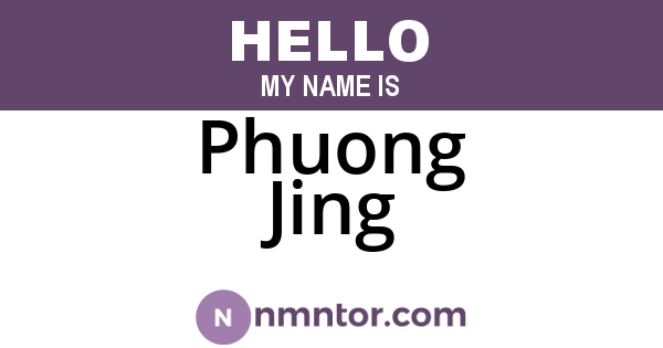 Phuong Jing