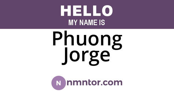 Phuong Jorge
