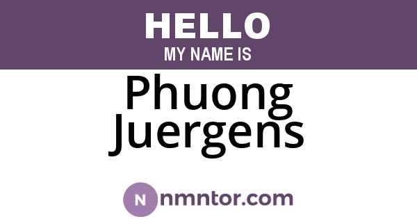 Phuong Juergens
