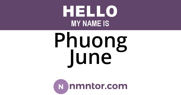 Phuong June