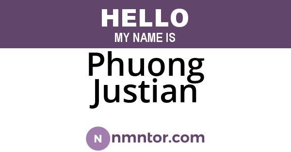Phuong Justian