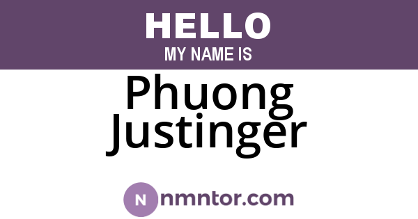 Phuong Justinger