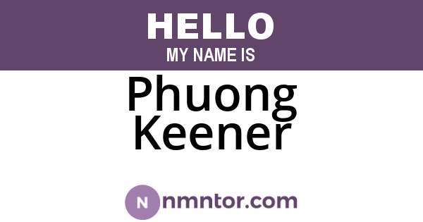 Phuong Keener