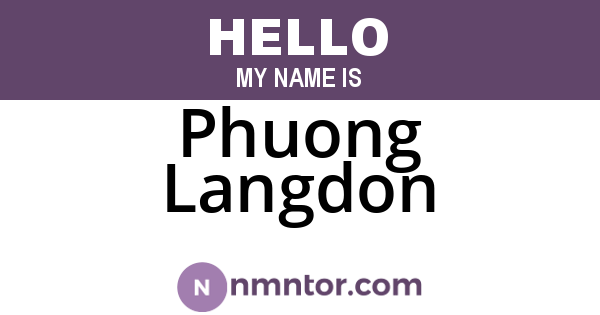 Phuong Langdon