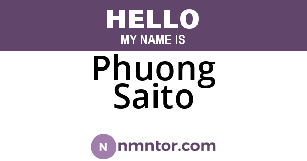 Phuong Saito