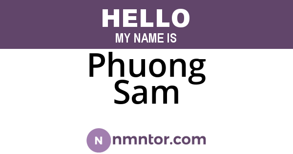 Phuong Sam