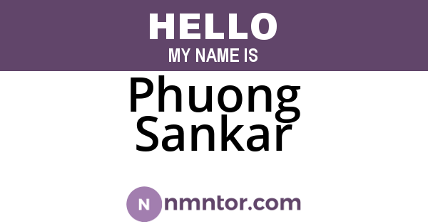 Phuong Sankar