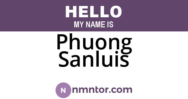 Phuong Sanluis