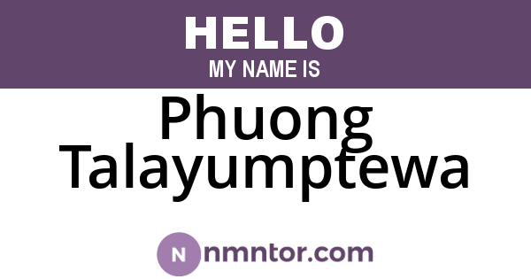 Phuong Talayumptewa