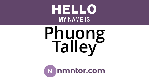 Phuong Talley