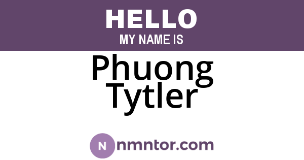 Phuong Tytler