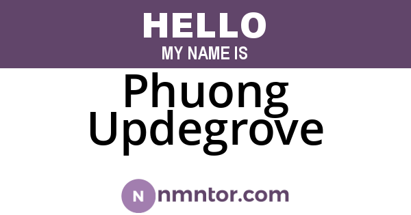 Phuong Updegrove