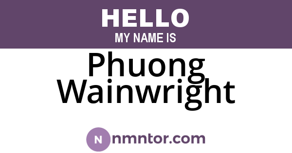 Phuong Wainwright