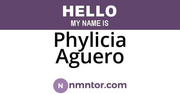 Phylicia Aguero