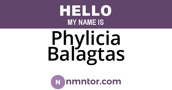 Phylicia Balagtas