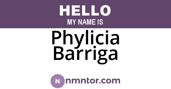 Phylicia Barriga