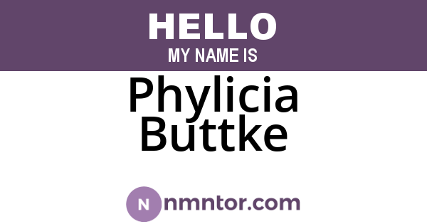 Phylicia Buttke