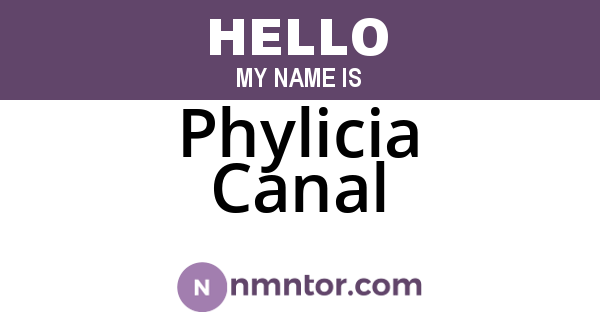 Phylicia Canal