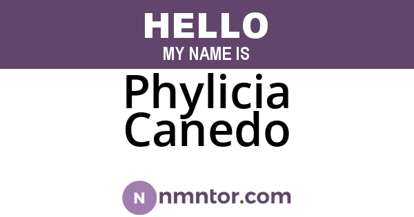 Phylicia Canedo