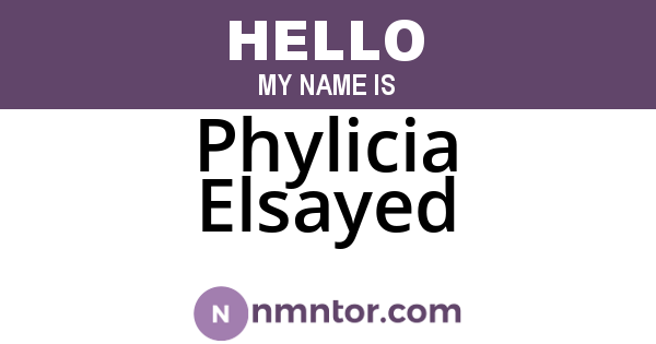 Phylicia Elsayed