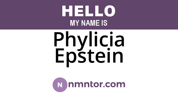 Phylicia Epstein