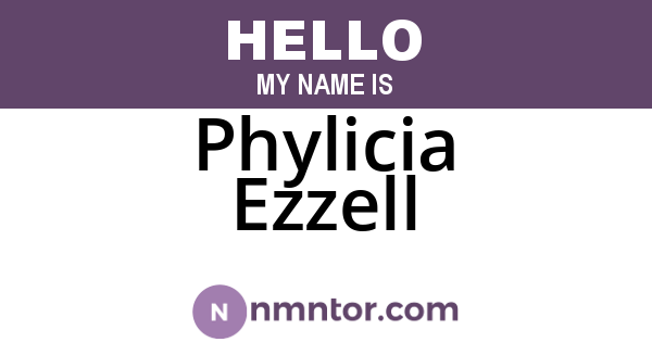 Phylicia Ezzell