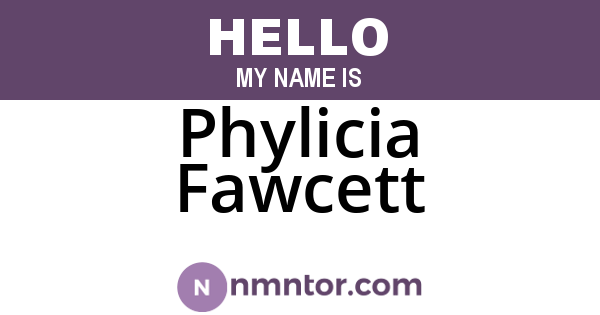 Phylicia Fawcett