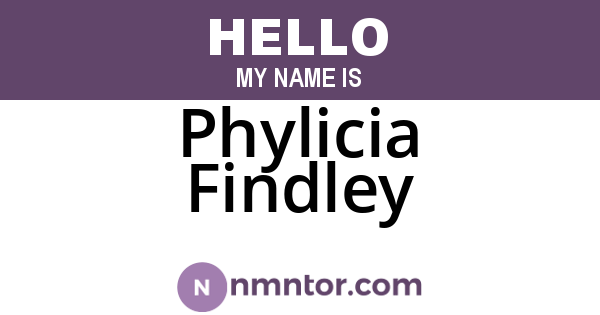 Phylicia Findley