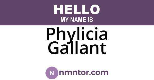 Phylicia Gallant