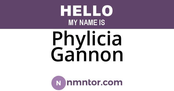 Phylicia Gannon