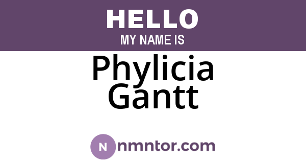 Phylicia Gantt