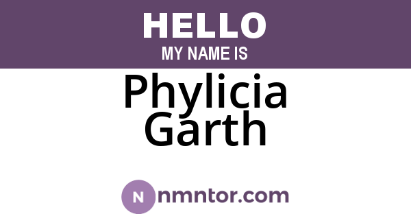 Phylicia Garth