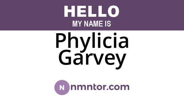 Phylicia Garvey